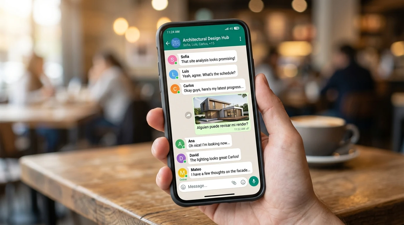 Comunidad activa de alumnos en WhatsApp